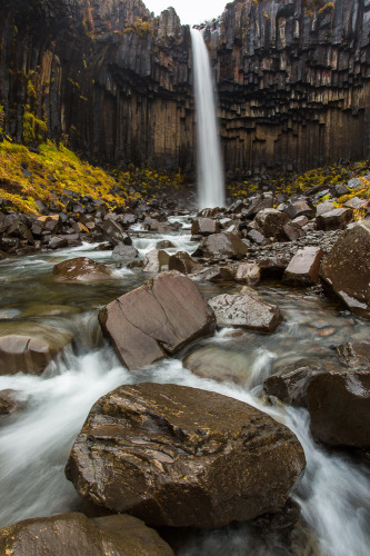 Svartifoss, Iceland, Waterfall