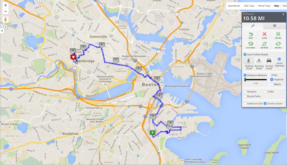 Boston, Donuts, Map